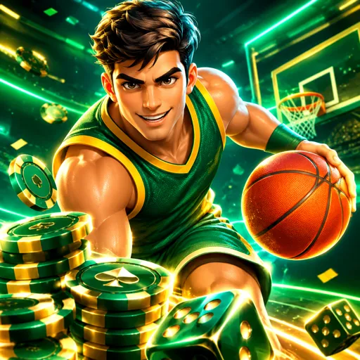 Jogador de basquete arremessando à cesta durante o jogo